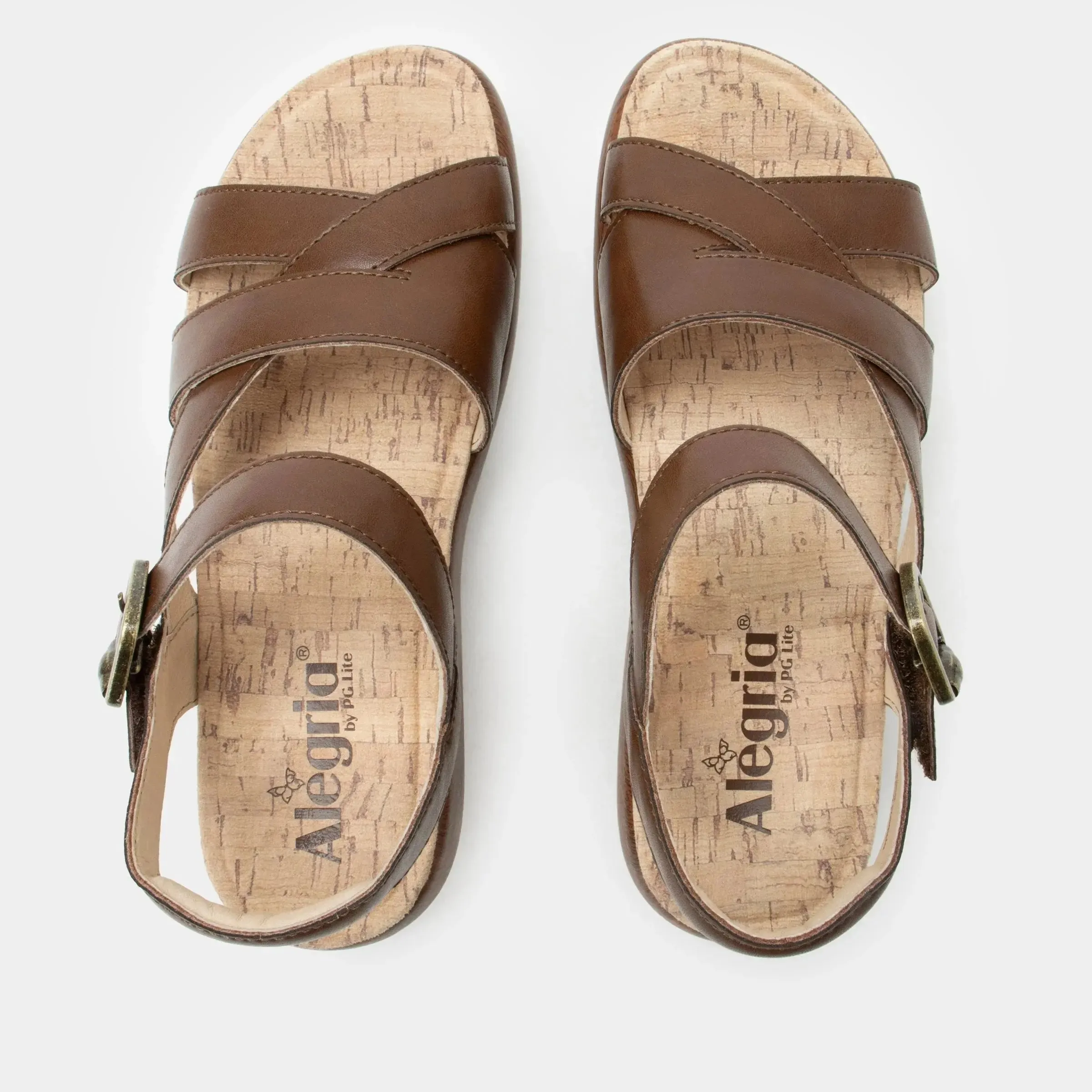 Women's Alegria Bianca Sandal – Classic Leather Comfort with Modern Support
