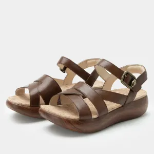 Women's Alegria Bianca Sandal – Classic Leather Comfort with Modern Support
