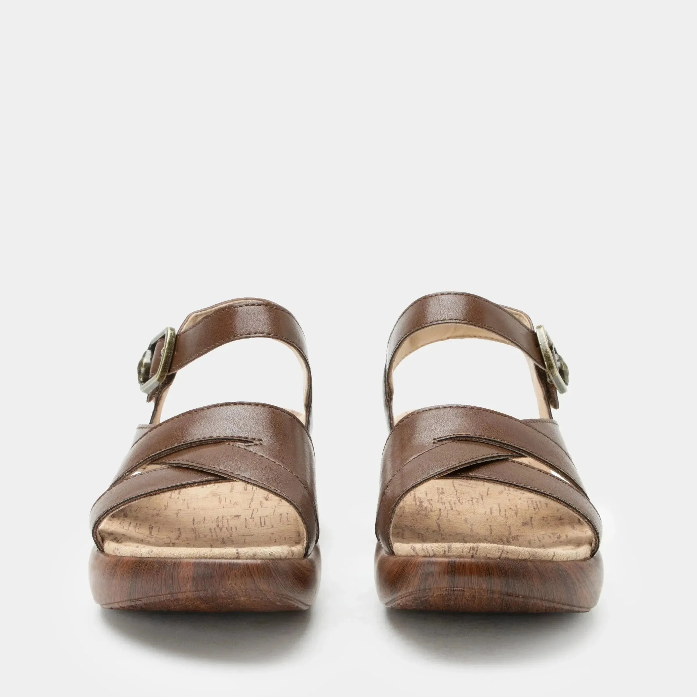 Women's Alegria Bianca Sandal – Classic Leather Comfort with Modern Support