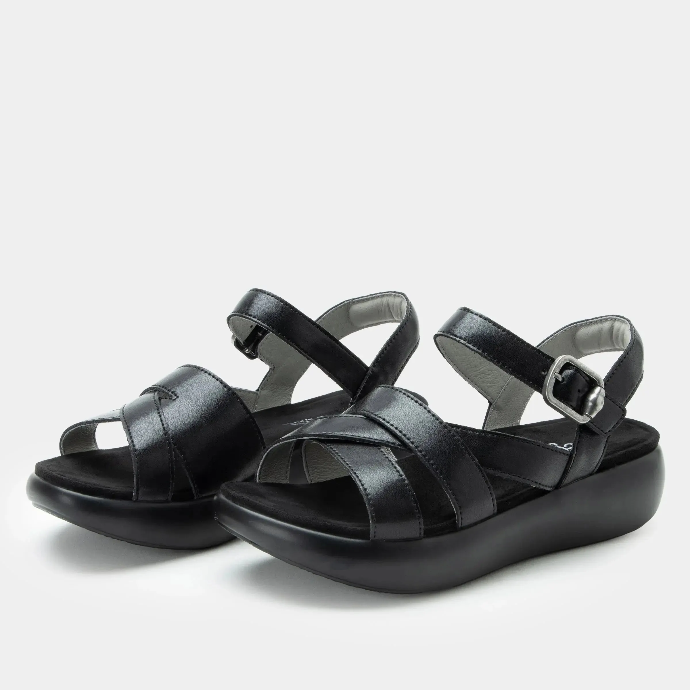 Women's Alegria Bianca Sandal – Classic Leather Comfort with Modern Support