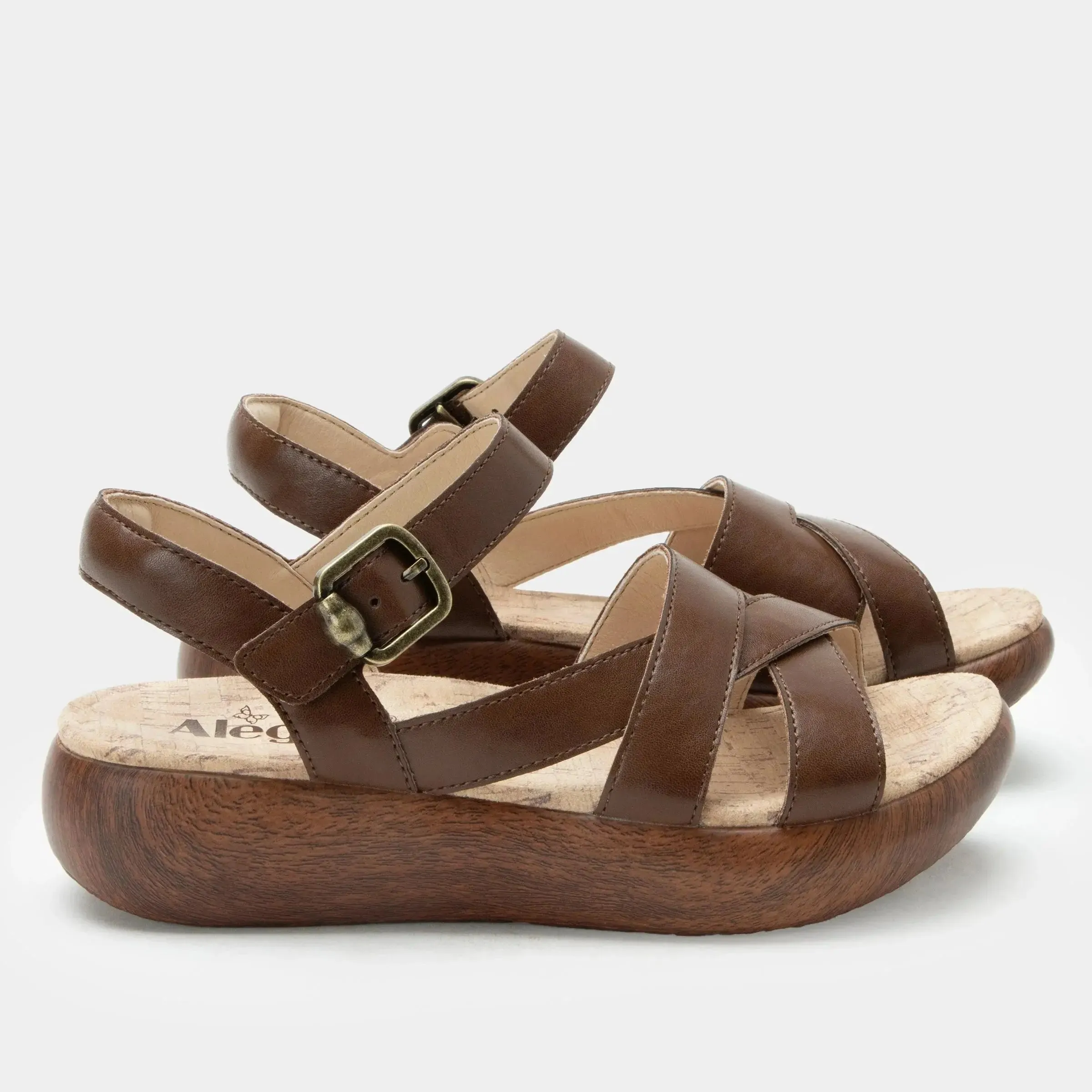 Women's Alegria Bianca Sandal – Classic Leather Comfort with Modern Support