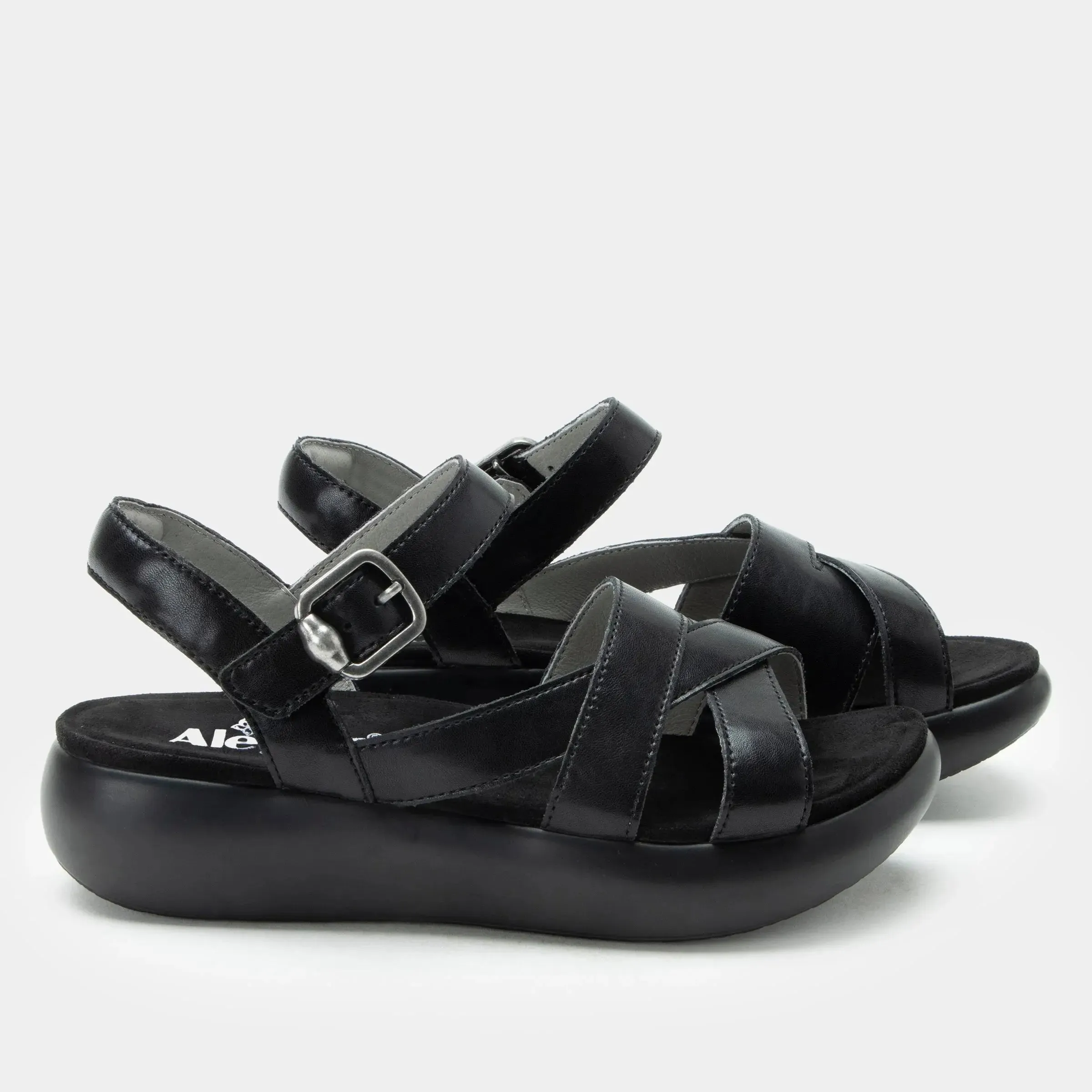 Women's Alegria Bianca Sandal – Classic Leather Comfort with Modern Support